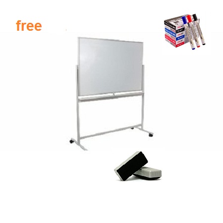 Double Sided Lead Mobile Magnetic Whiteboard 3ftx6ft