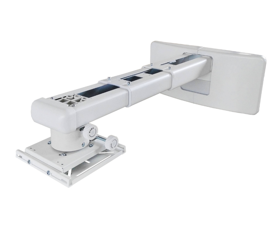 Ultra-Short Throw Projectors Wall Mount with Telescoping Arm (White) Ultra-Short Throw Projectors Wall Mount with Telescoping Arm (White)