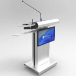 Digital Smart Podium Lectern with Integrated Smart Screen - Image 5
