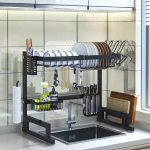 Double Layer Sink Plate Rack-85cm - Image 3