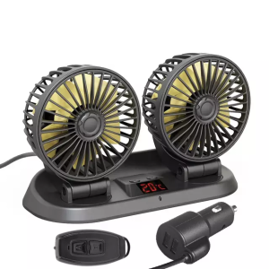 Dashboard Cooling Car Fan with Remote Control- 12V
