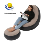 Inflatable Sofa with Foot Stool - Image 2