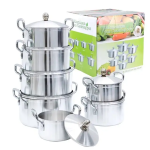 7 PCS Aluminium Cooking Pots - Image 7