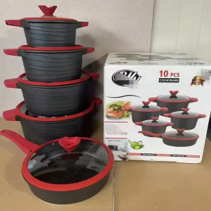 10pcs Granite Non-stick Pot Set