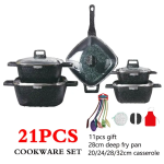 21pcs Non-stick Cookware Set - Image 2