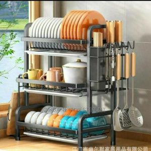 3 Tier Standing Dish Rack