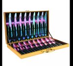48pcs Cutleries Set with Gift Box- Rainbow