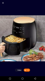 6L Silver Crest Air Fryer-2400w - Image 2