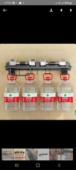 Wall Mounted Knife Cutlery holder with hooks-60cm - Image 2