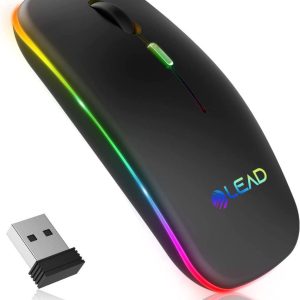 LEAD 2.4Ghz Wireless Rechargeable Mouse for Android, Apple and Windows