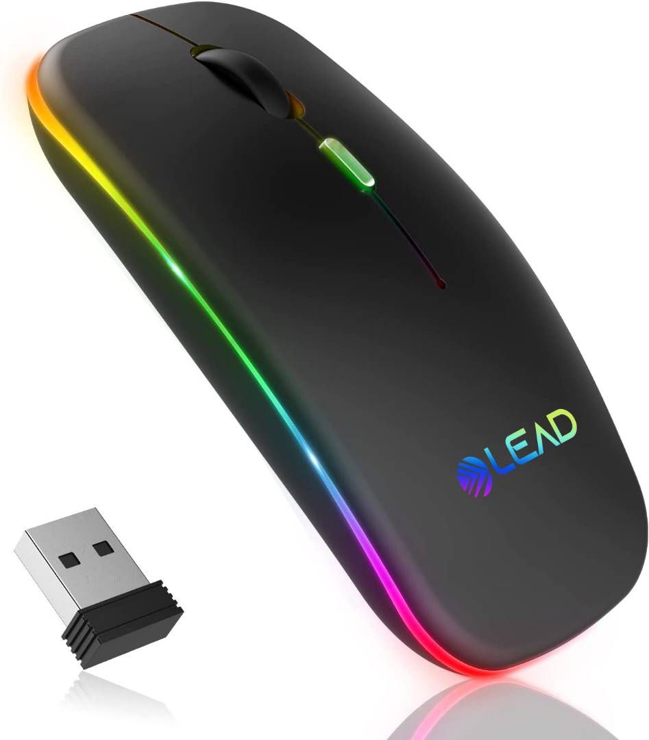 2.4Ghz Wireless Mouse 4 LEAD 2.4Ghz Wireless Rechargeable Mouse for Android, Apple and Windows - Image 1