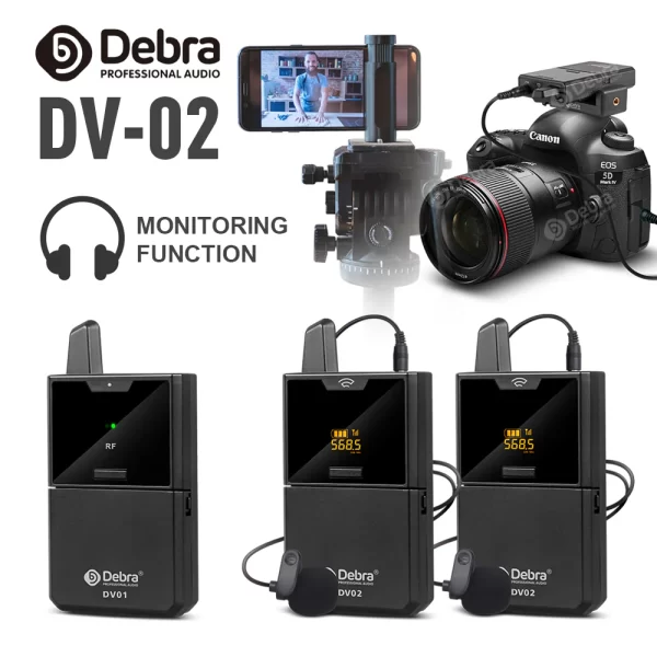 Debra Audio UHF Wireless Microphone DV-02