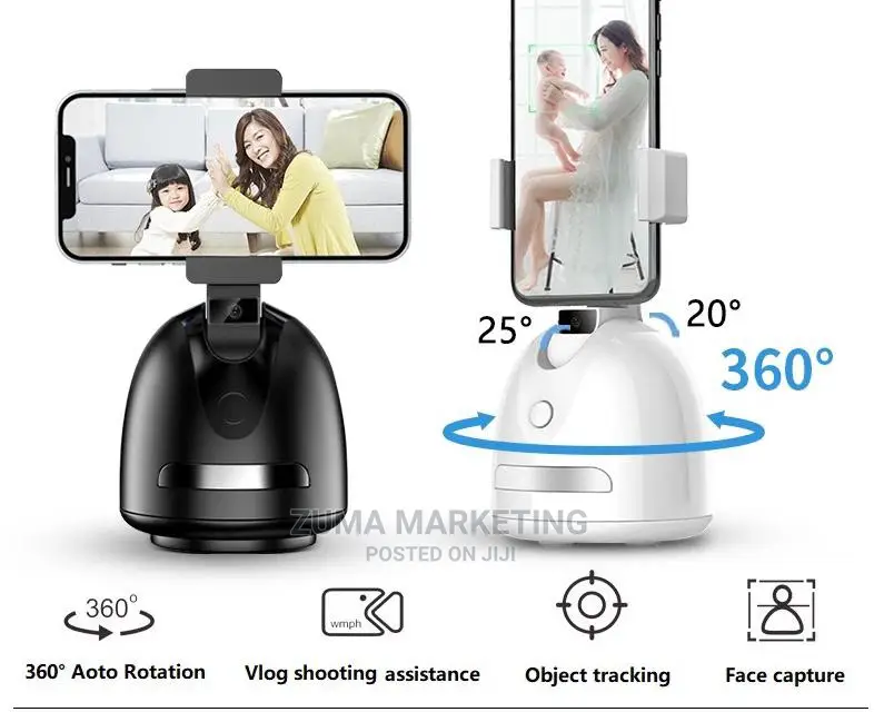 Phone Stand 360 Robot Smart Ai Auto Face Recognition/Camera Phone Stand - Image 1