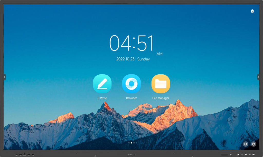 98″ UHD LEAD Flat Panel-Powered by Android 14 with 8GB RAM and a 48MP camera