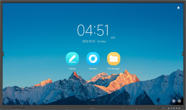 98″ UHD LEAD Flat Panel-Powered by Android 14 with 8GB RAM and a 48MP camera